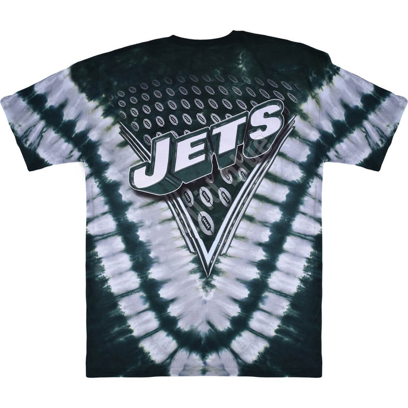 Men's Majestic Green New York Jets V Tie-Dye T-Shirt