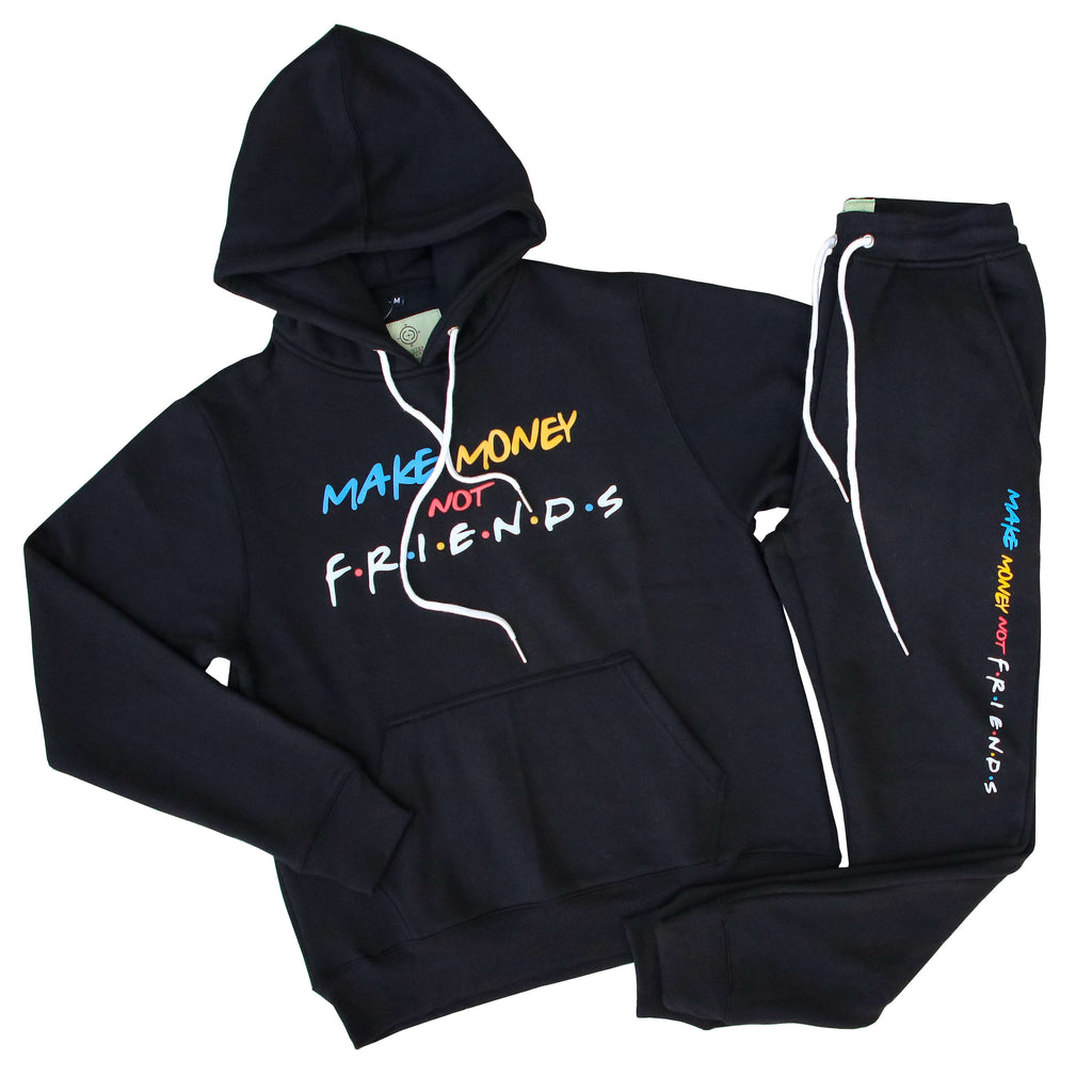 Make Money Not Friends Sweatsuit Blk Survival Clothing Footwear