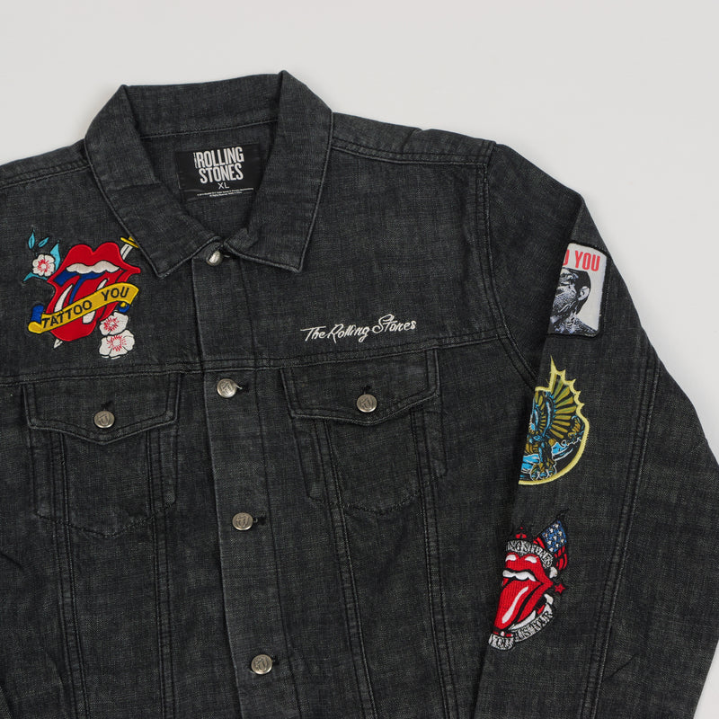 ROLLING STONES DENIM JACKET GREY – Survival Clothing & Footwear