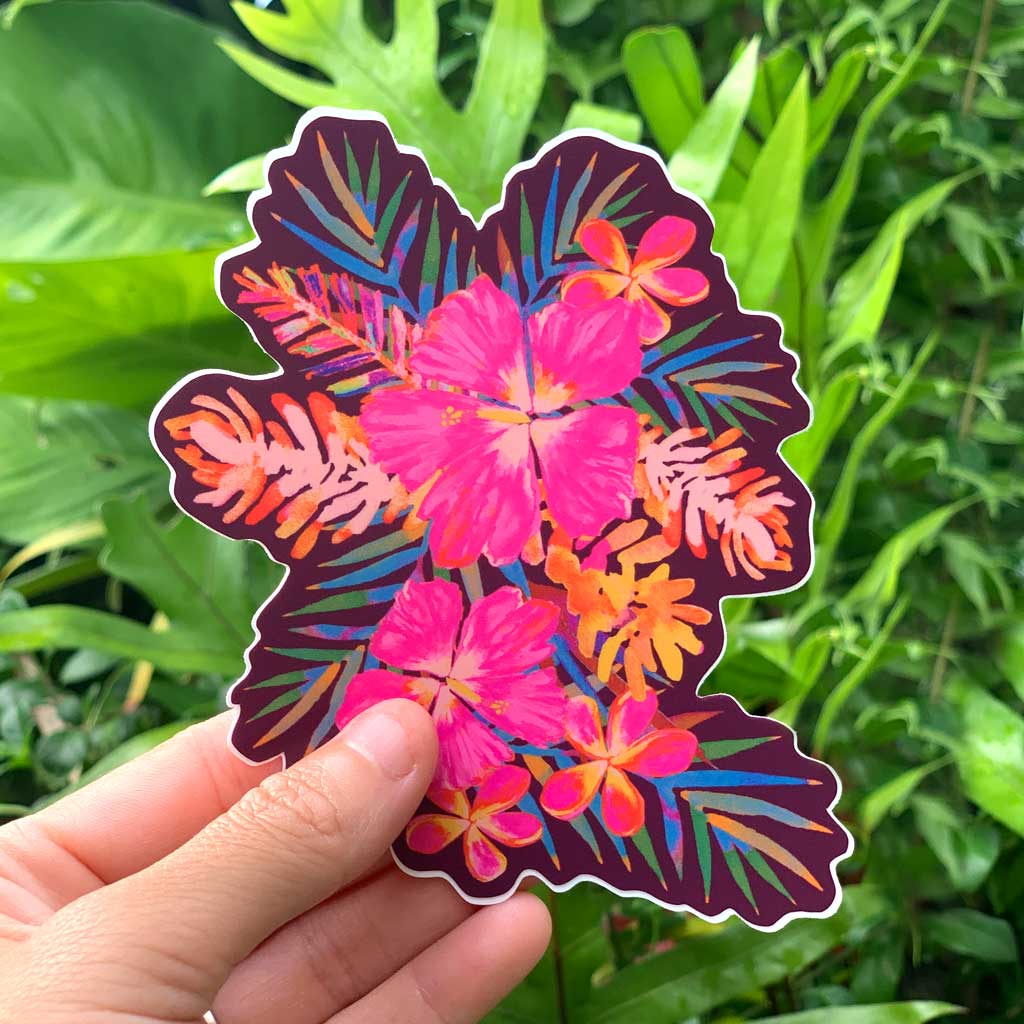 Rainbow Reflective Flower Decal – iHasCupquake