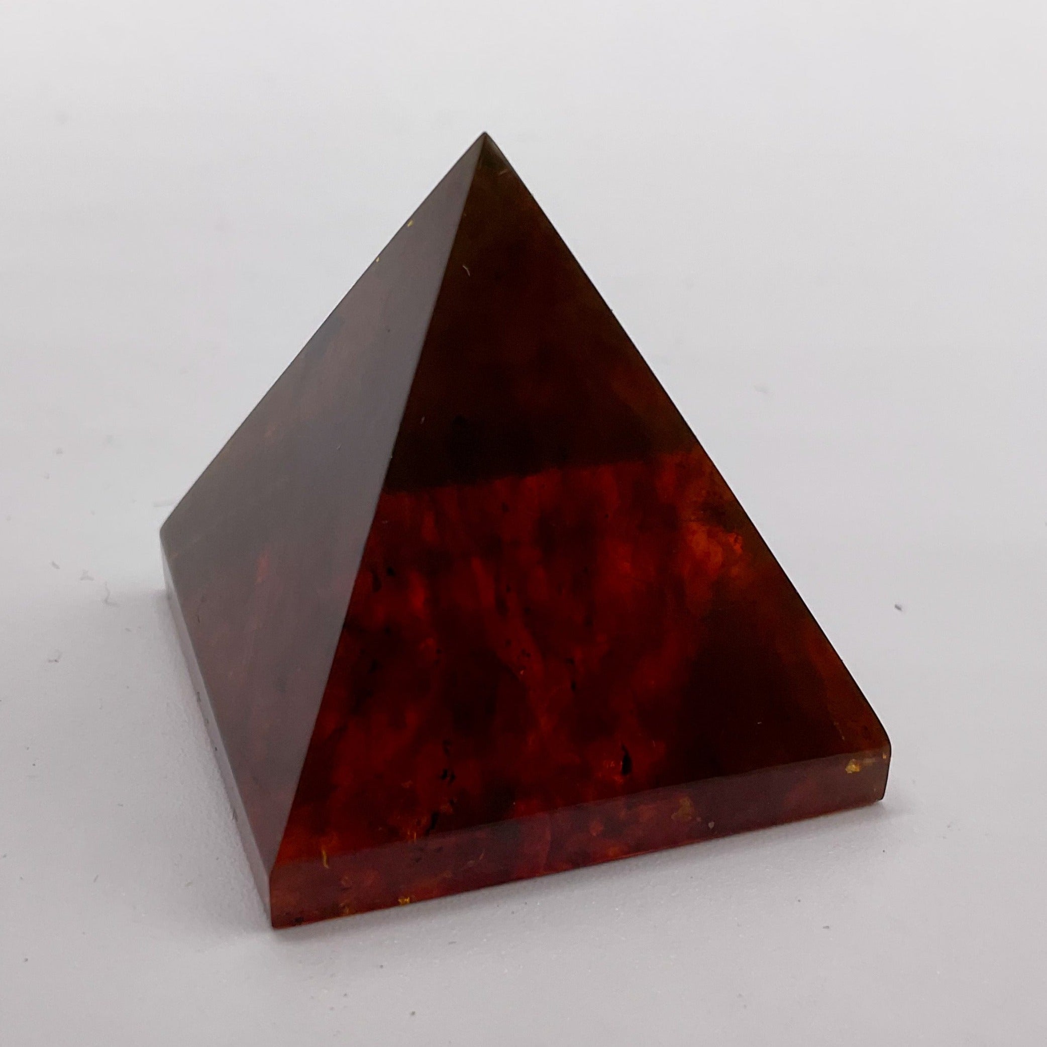 Baltic Amber Pressed Crystal Pyramid