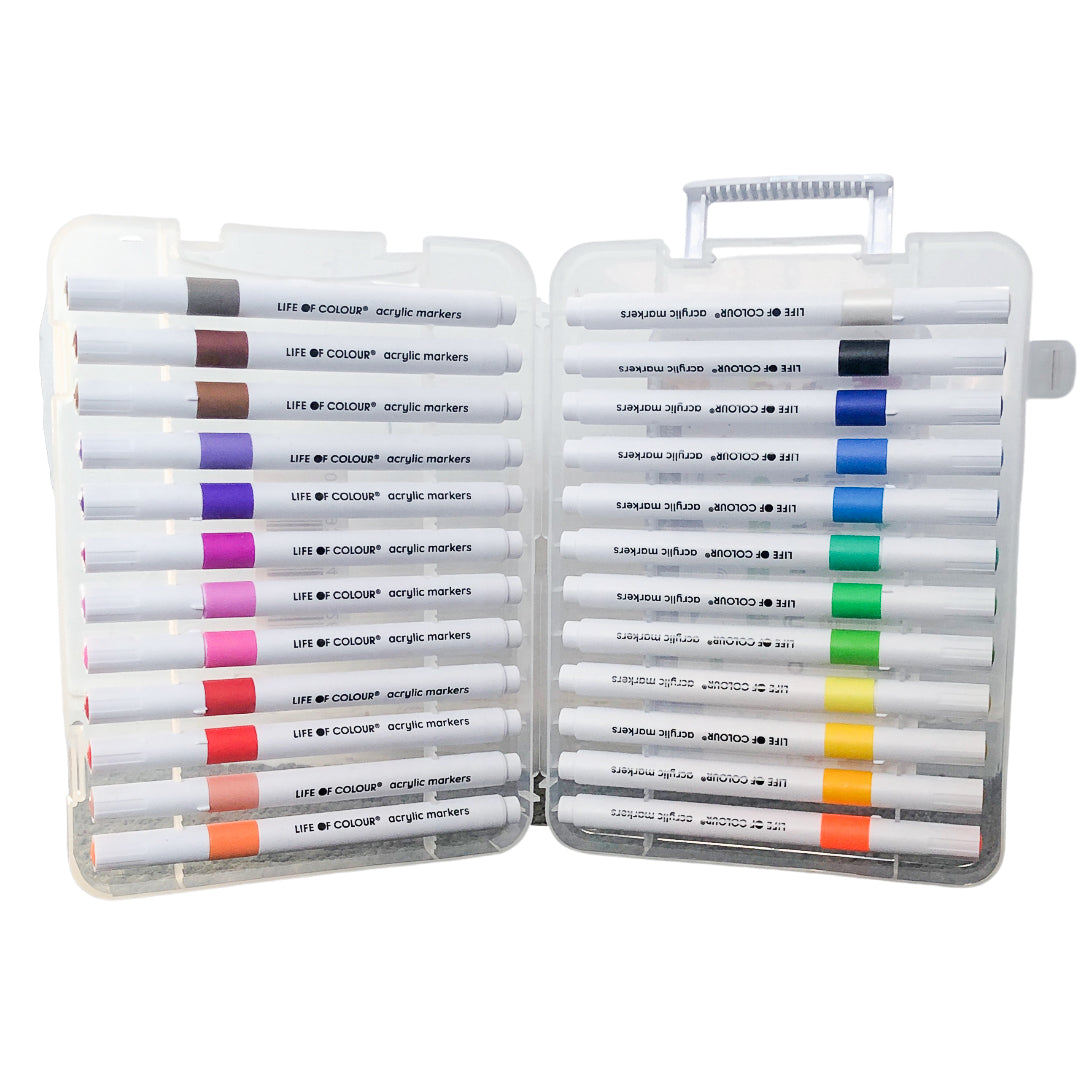 Acrylic Markers - Set of 24 - Life of Colour