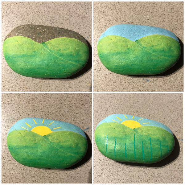 Painting rocks with our activities means extra summer fun