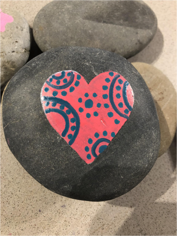 add dots to the rock