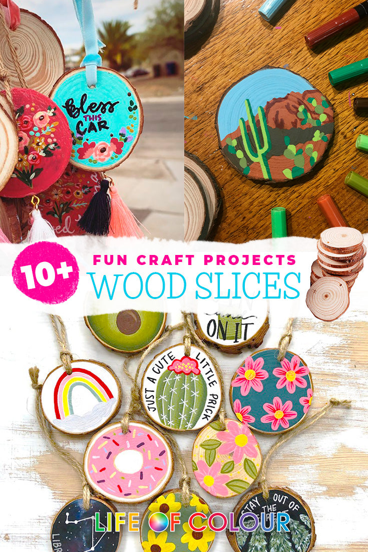 Art Kit: Wooden ornaments/coasters (shipping)