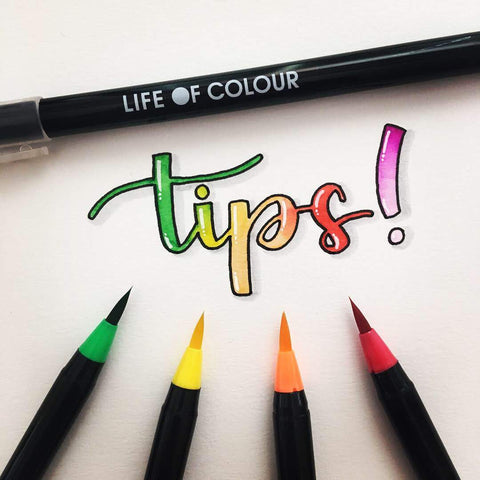 tips lettering tutorial