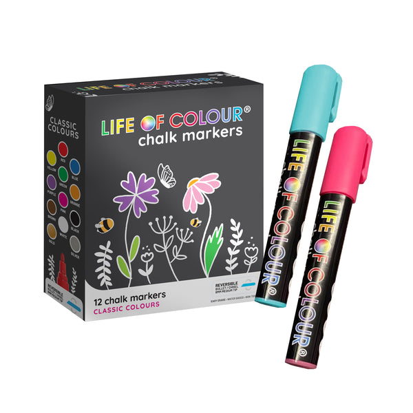 White Chalk Marker - Liquid Chalk Pen - Liquid Pen for Chalkboard Decals by  Simple Shapes