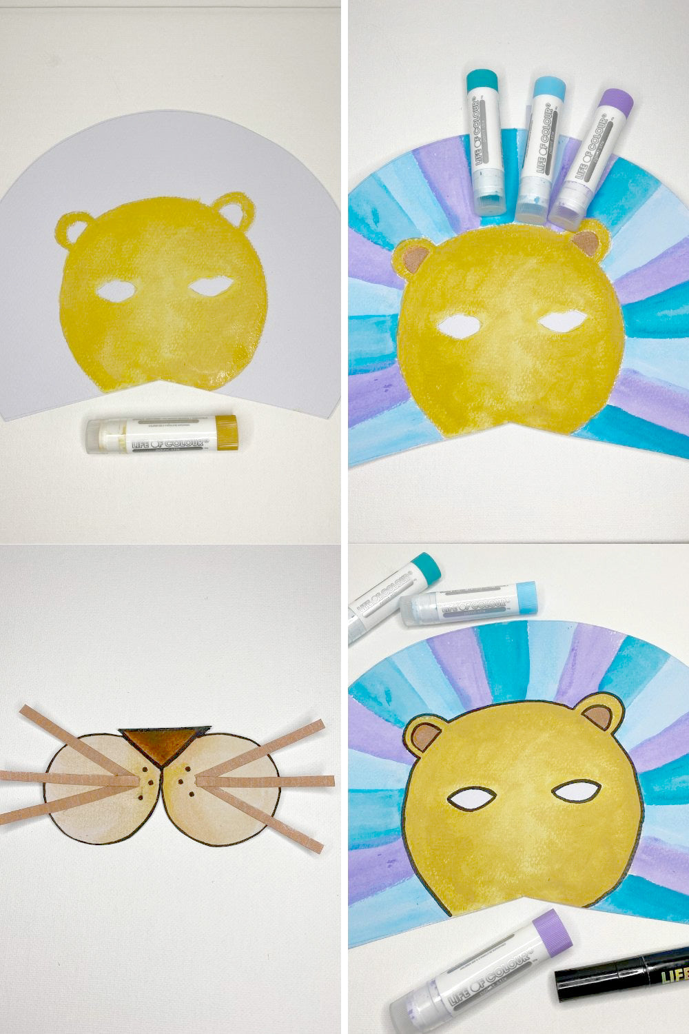 Lion newspaper craft, with only recycled materials! - Ocean Child Crafts