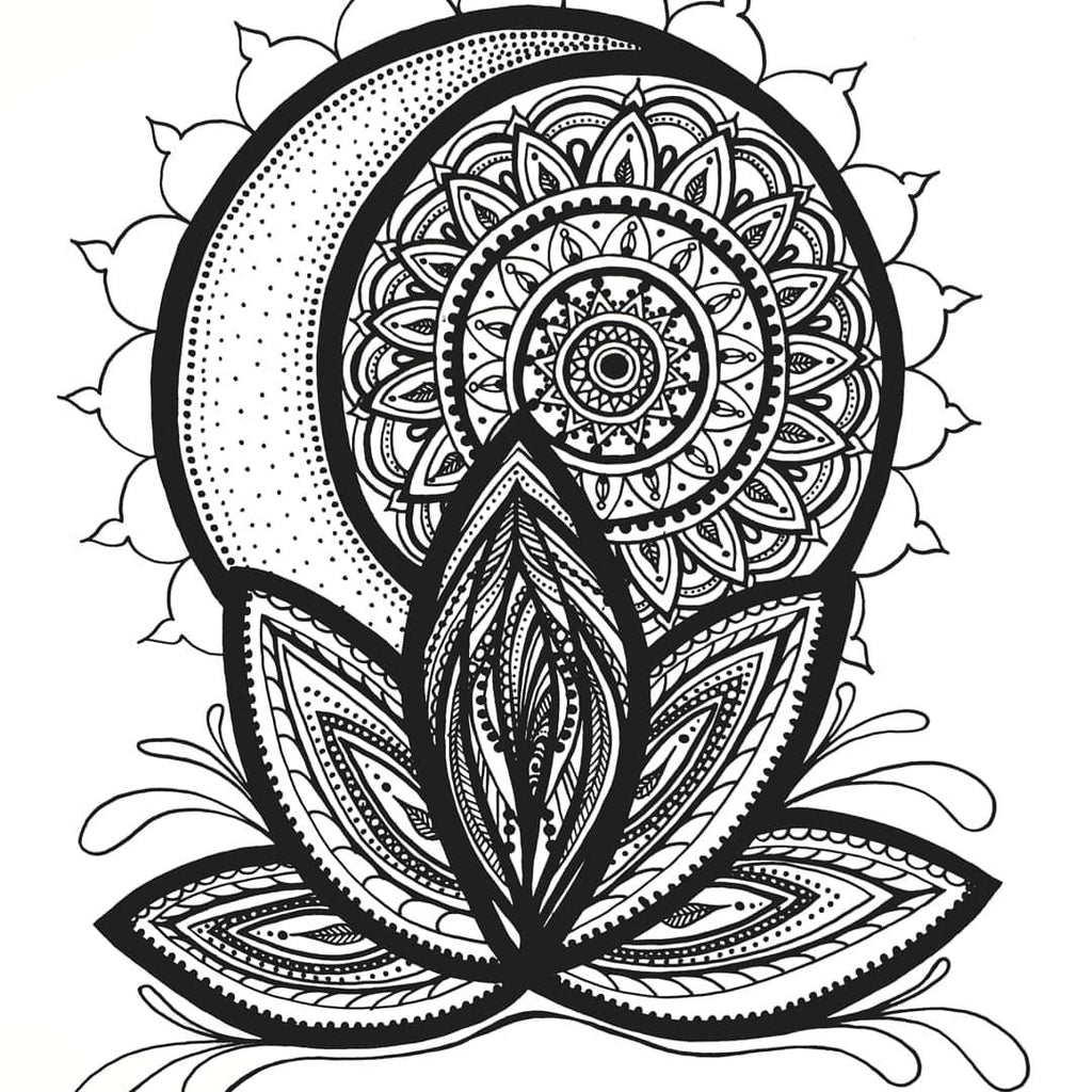 Mandalas meditative art by NZ artist Lizzy McNaught Art