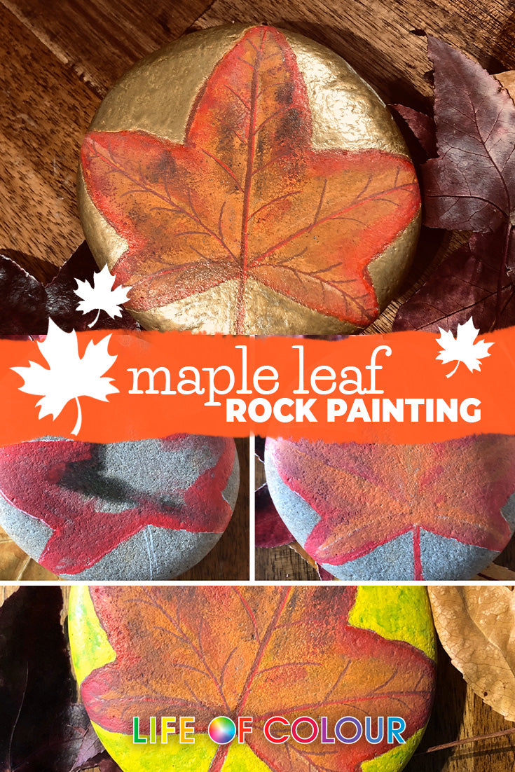 Fall Leaf Painting with Watercolors & Glitter - Projects with Kids