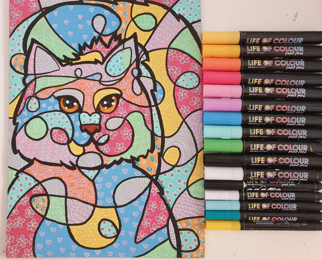 Creative Kids Gouache and Watercolour Kit activity sheet - Life of Colour