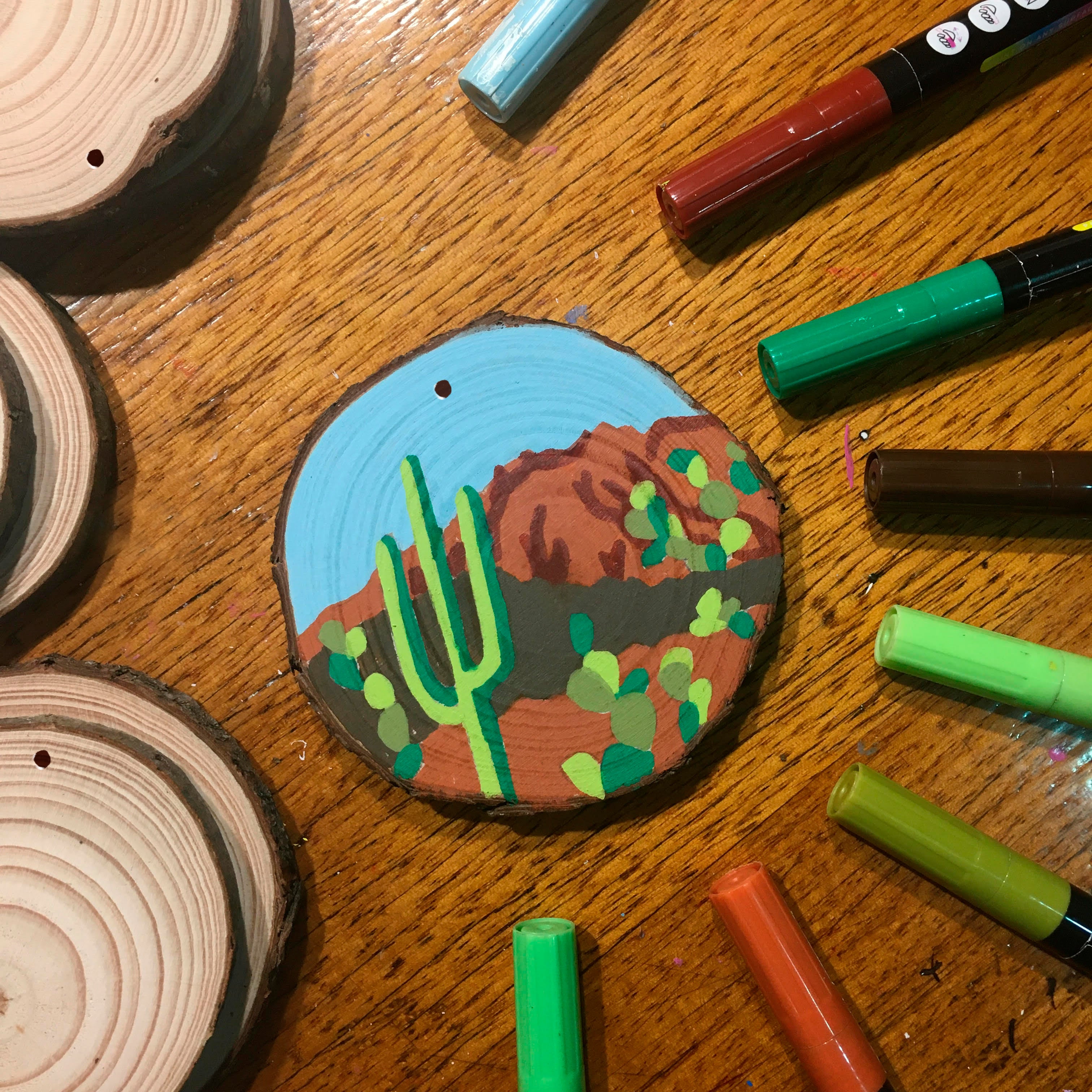 Arts and Crafts for Kids Ages 4-8 8-12, Unfinished Wood Slices