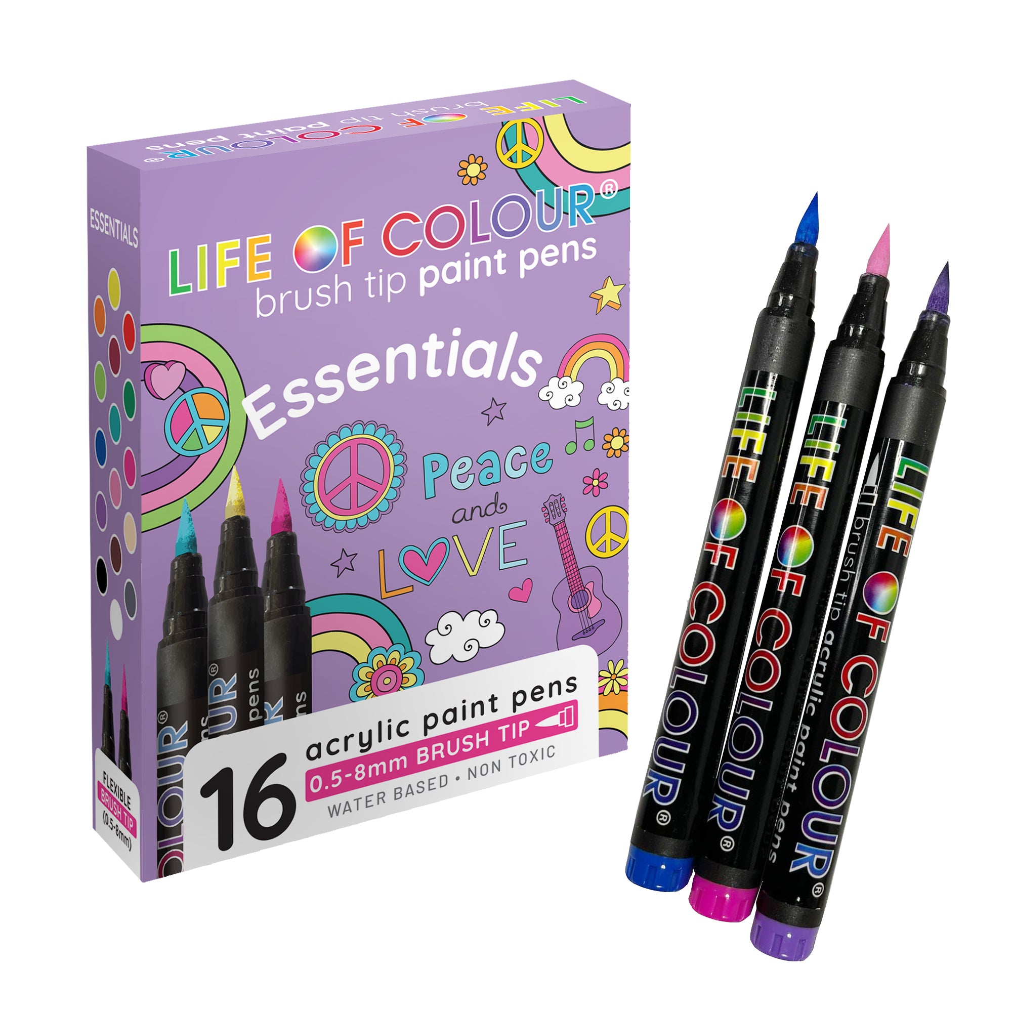 28 Cute Paint Pens 12 Acrylic Glitter Markers 16 Paint Brushes Set for Rock  Painting, Artist Gifts, Family Painting, Kids Craft -  Singapore