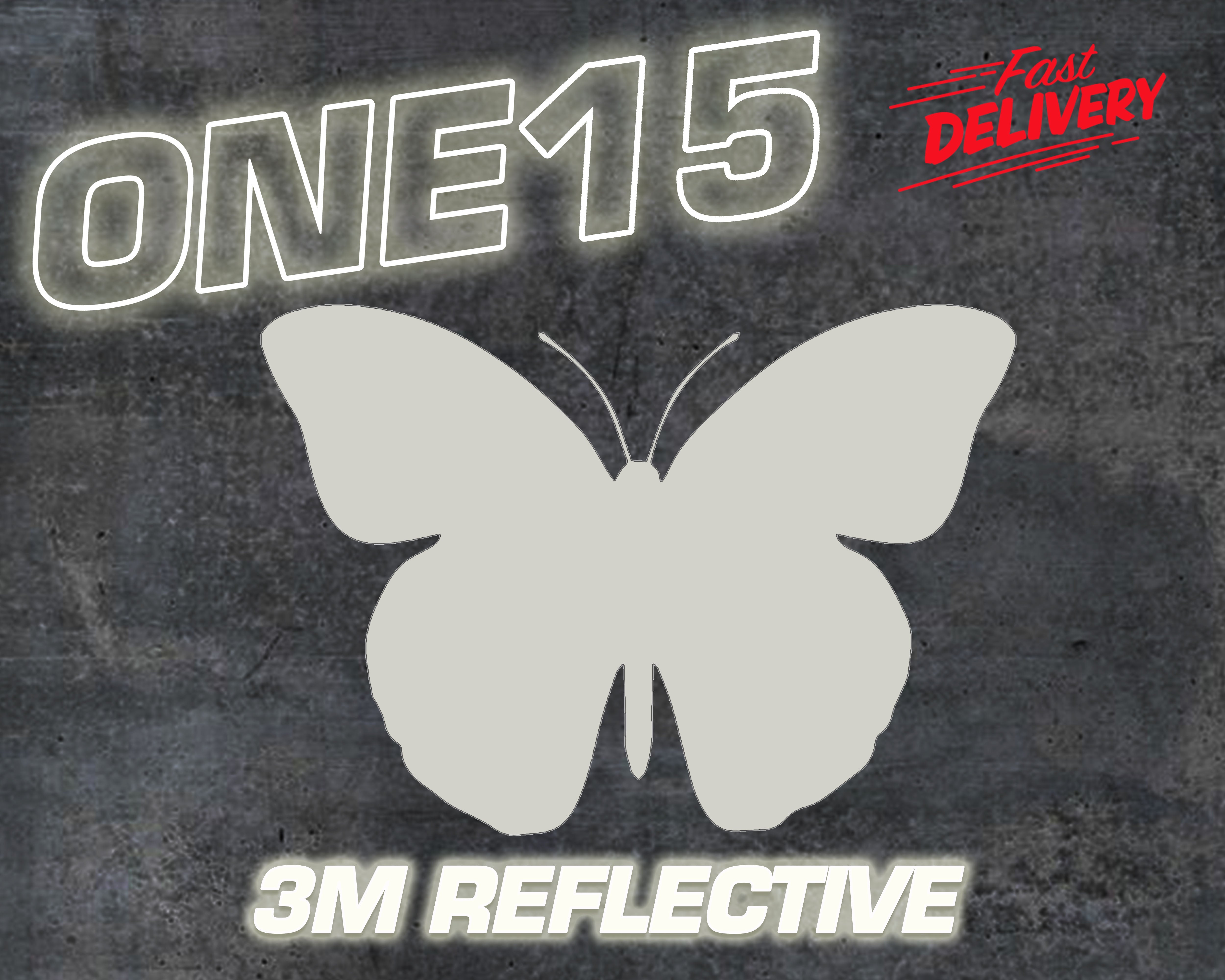 3m reflective butterfly stickers for shoes