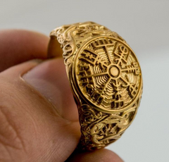 Vegvisir ring - viking symbols