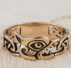 viking wolf ring - viking symbols