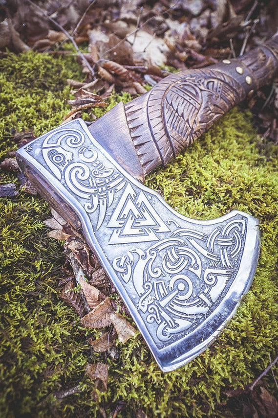 Handmade Viking Axe - Allfather design — VikingStyle