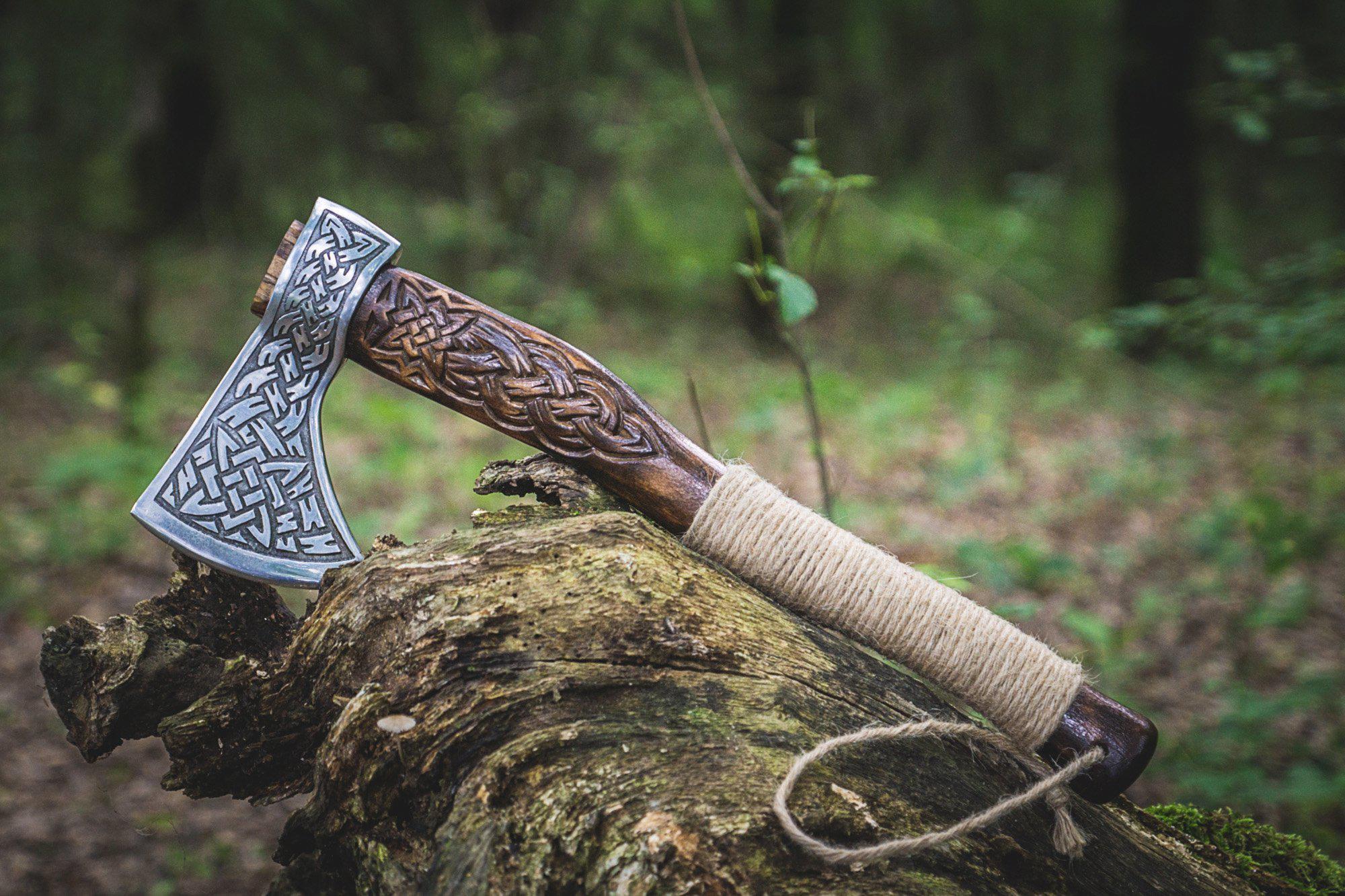 Handmade Viking Axe Viking Symbol Vikingstyle