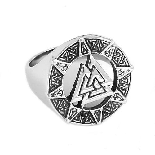 bronze valknut ring