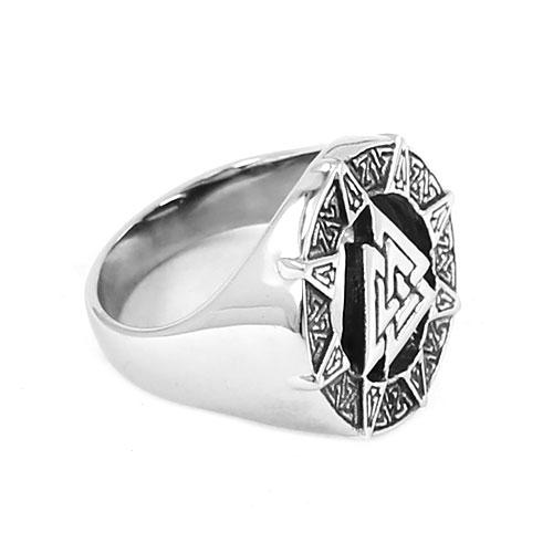 mens valknut ring