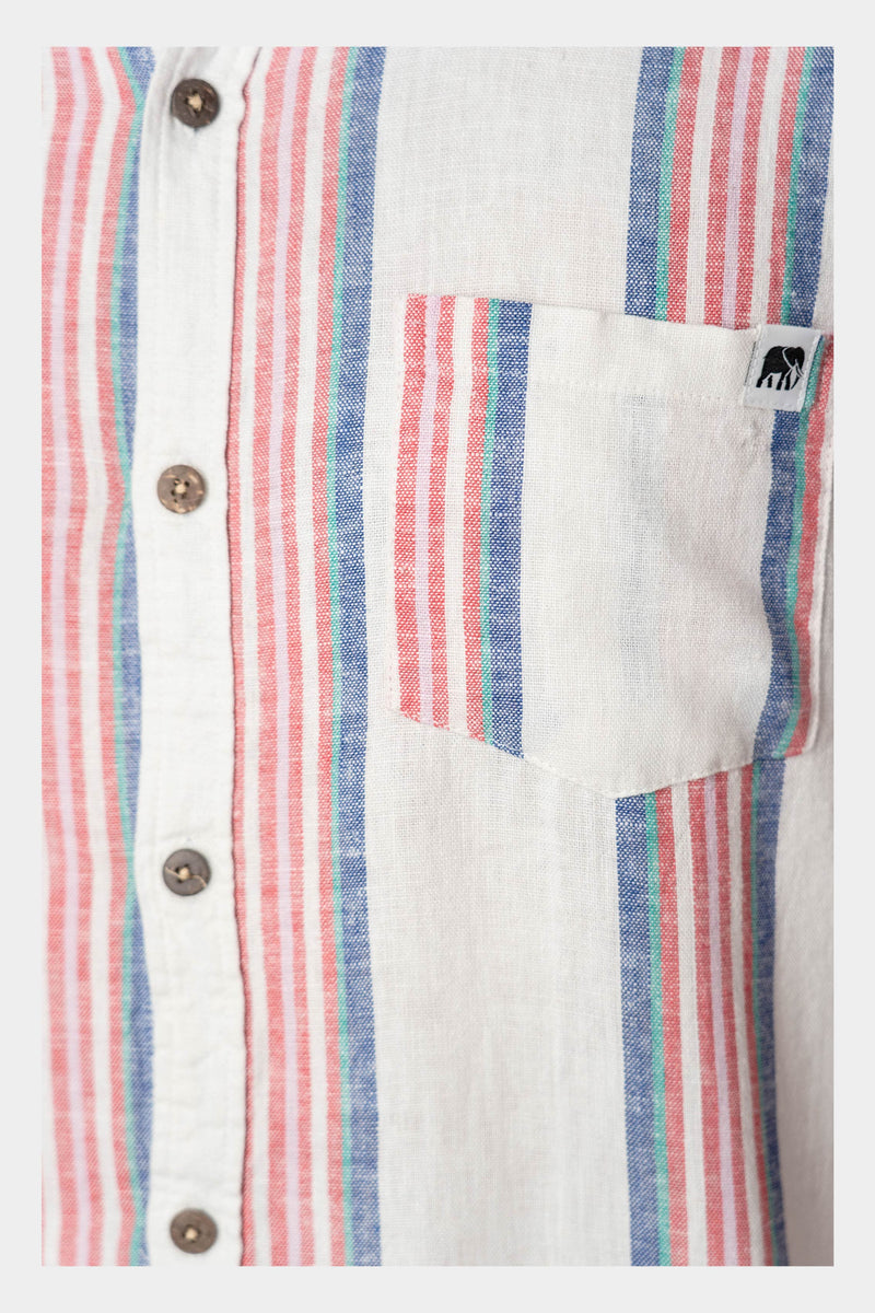 pheeny Cotton linen stripe shirt 海外並行輸入正規品 - dcsh.xoc.uam.mx