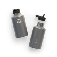 Stainless Steel Water Bottles with Straw Flip Top Wide Mouth