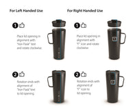  IRON °FLASK Grip Coffee Mug - 16 Oz, Leak Proof