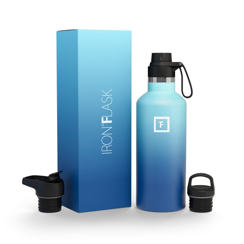 IRON FLASK 32oz Wide Mouth Sports Water Bottle - 3 Lids, Leak Proof, Double  Walled Vacuum Insulated - Bubble Gum