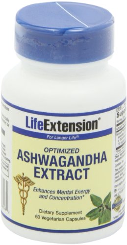 SHIP BY USPS: Life Extension Ashwagandha Extract Veg Capsules, 60-Count