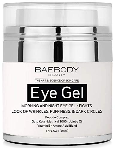 Baebody Eye Gel for Appearance of Dark Circles, Puffiness, Wrinkles and Bags. - for Under and Around...