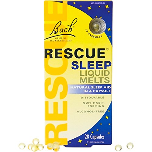 Bach Rescue Sleep Natural Sleep Remedy Liquid Melts 28 Capsules Natural Sleeping Aid