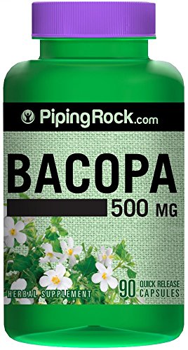 Bacopa Monnieri 500 mg 90 Quick Release Capsules Herbal Supplement