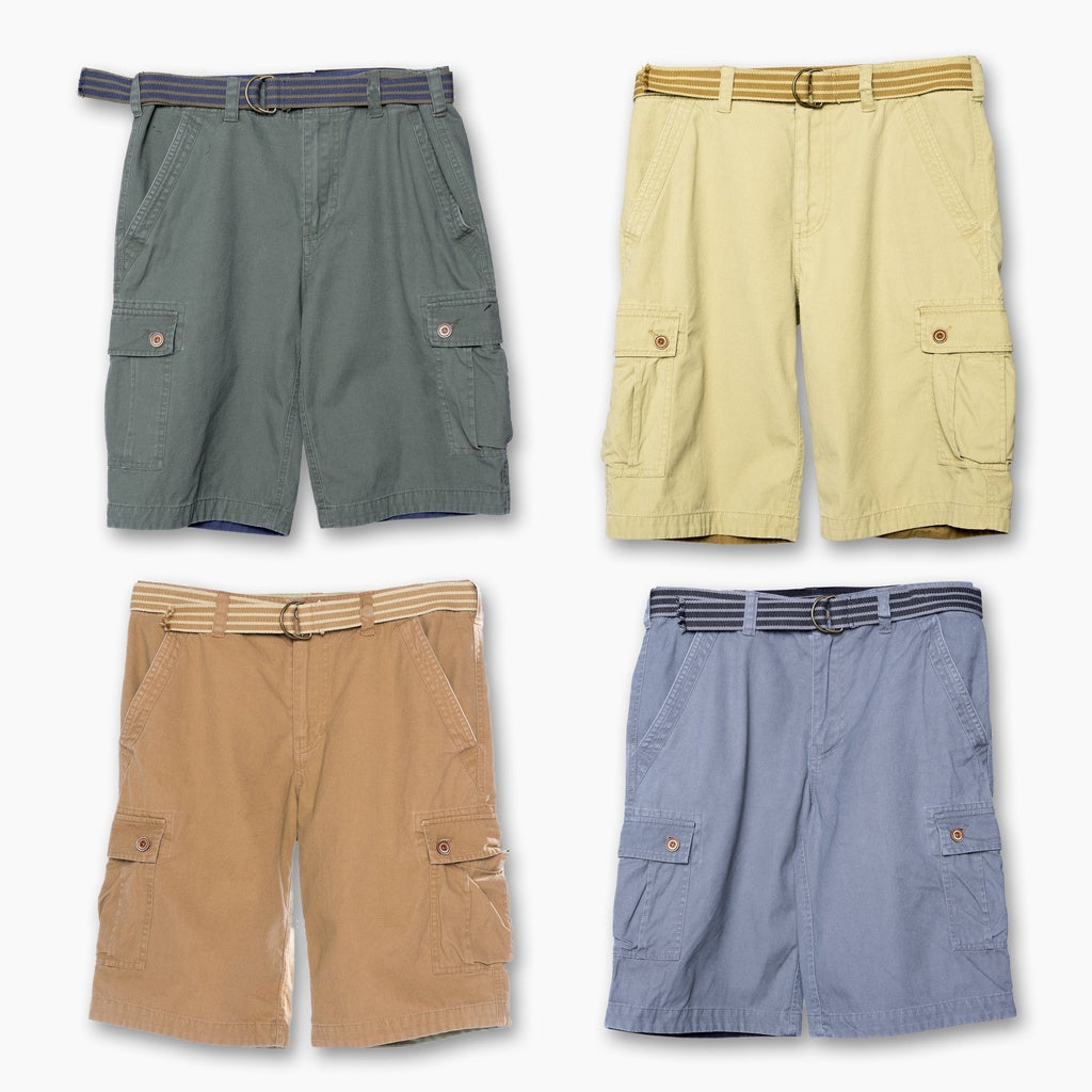 young mens cargo shorts