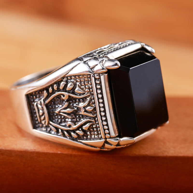 Black Obsidian Ring - Black Obsidian Ring at 50% OFF ! - Spiritual ...