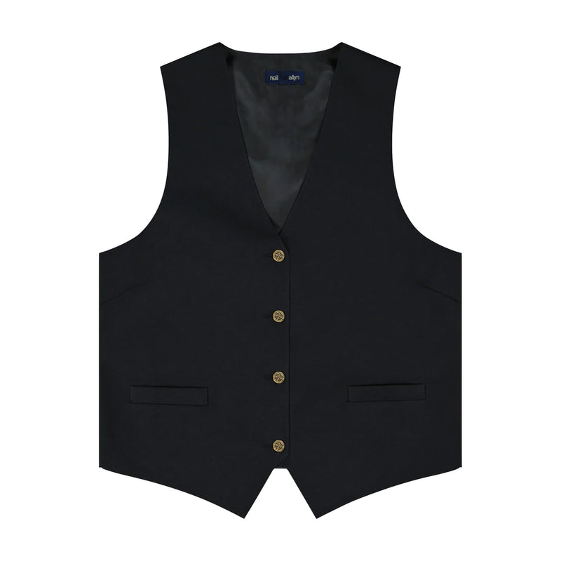 Women's 5 Button Vest - No Lapel