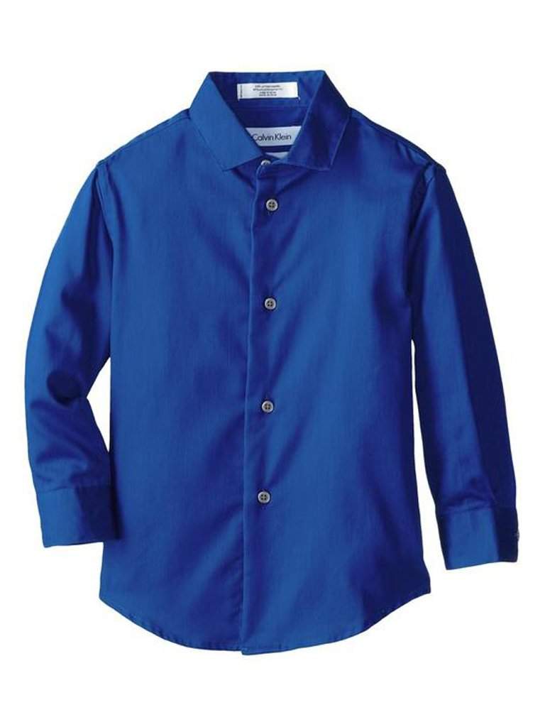 calvin klein blue dress shirt