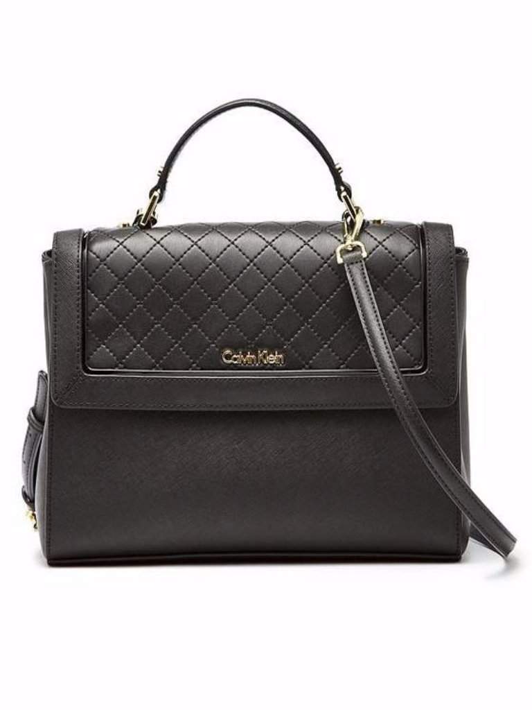 calvin klein top handle satchel bag