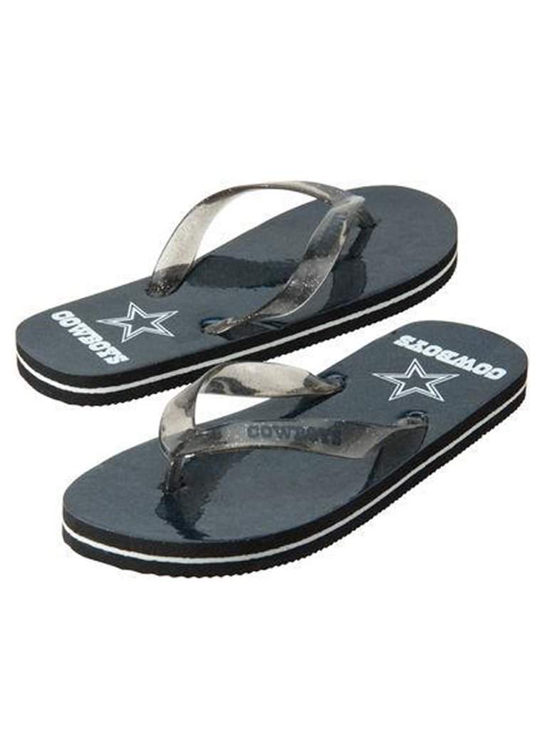 dallas cowboys flip flops