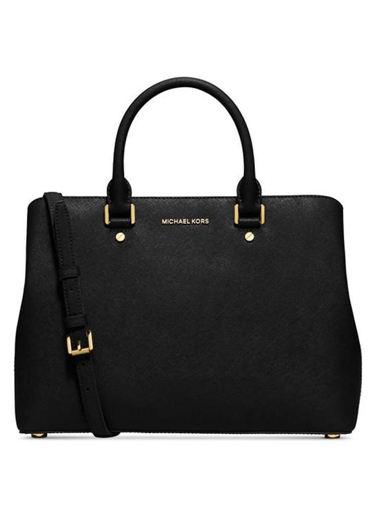 michael kors savannah large satchel black