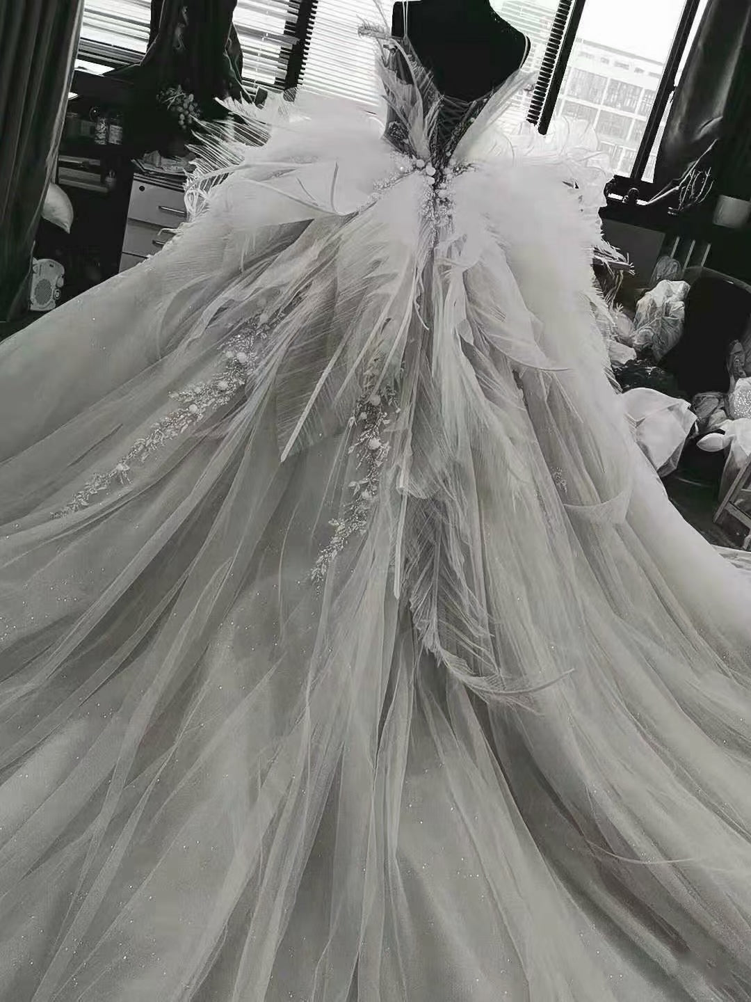  VOfuter Short Wedding Dresses for Bride Sweetheart Satin Acid  Blue Bridal Reception Midi Dress Off Shoulder Sleeveless Formal Bridal Gowns  US02 : Clothing, Shoes & Jewelry