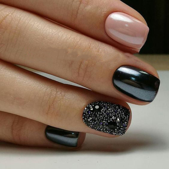 nails.by.shayleen - Simple black marble 🖤 #nails #nailart #marblenails  #blacknails #naturalnails #capetownnails | Facebook