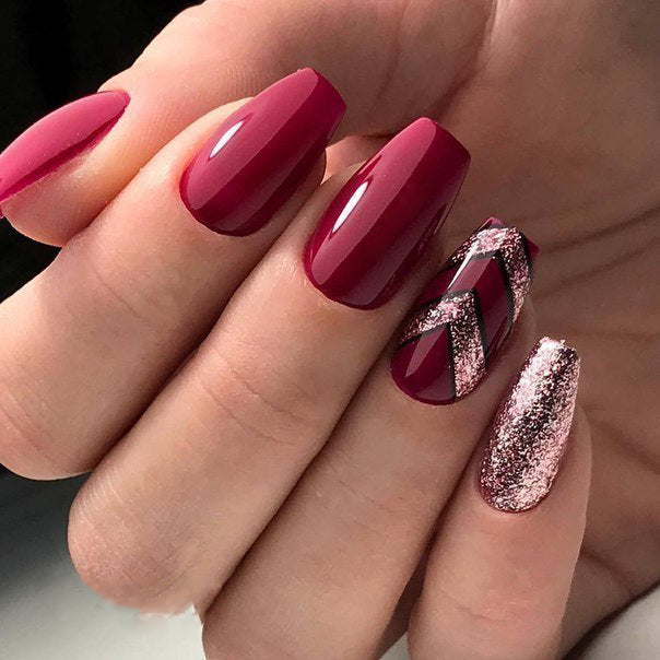 45 Best Fall Nail Ideas 2021 : Nude Brown Swirl Coffin Nails