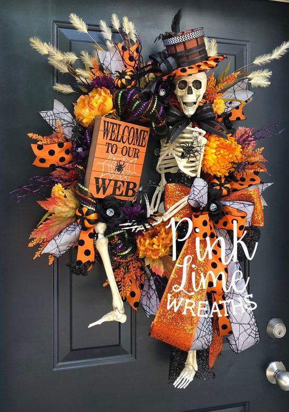 100+ Halloween Decoration Designs; Halloween; Halloween Tree; Halloween Decorations; Halloween Decor;  Spiders; Skulls;  Pumpkins Polka Dots;  Witches; Skeletons; Halloween Time; Dracula; Witches Hats; Spooktacula； Halloween collector；