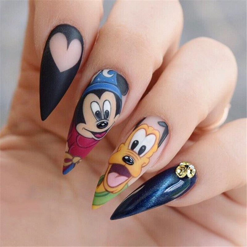 Mickey Mouse Nails ♥️#nails #begginernailtech #mickeymouse #mickeymous... |  TikTok