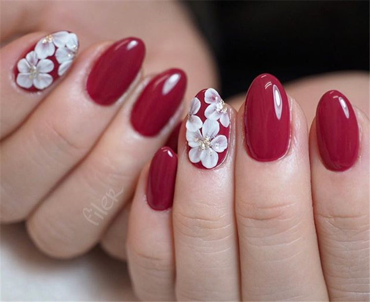 Red Acrylic Nails Designs - wide 4