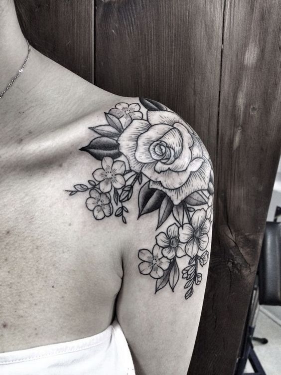 10 Best Floral Shoulder Cap Tattoo Ideas That Will Blow Your Mind   Outsons  Mens Fashion Ti  Shoulder cap tattoo Flower tattoo shoulder  Mens shoulder tattoo