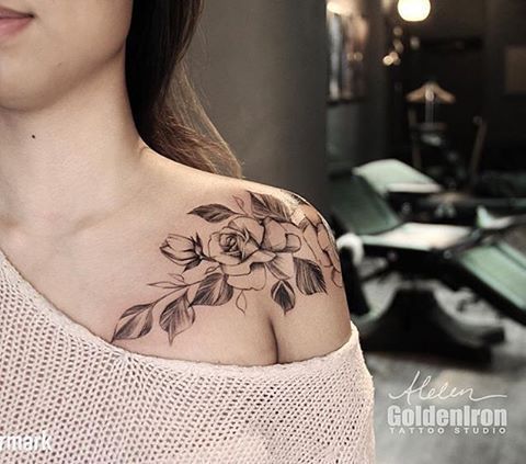 Top more than 75 front shoulder tattoo  thtantai2
