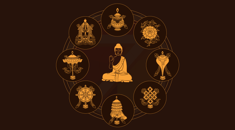 8 Auspicious Symbols of Buddhism | Ashtamangala – 7 Chakra Store