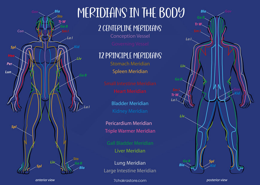 12 Meridians Chart - What Are The 12 Meridians