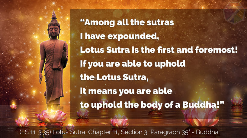 Lotus Flower Sutra Buddha Quote